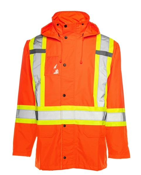 Ripstop hi viz rain jacket