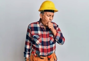 man with work related respiratory issues